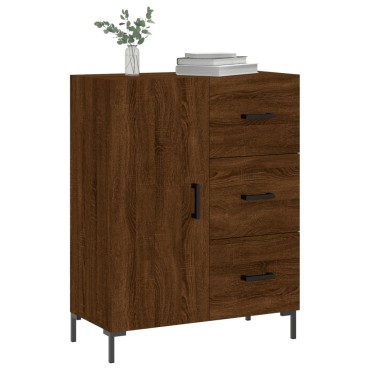 vidaXL Ντουλάπι Καφέ Δρυς 69,5x34x90cm Επεξεργασμένο Ξύλο 1 τεμ.