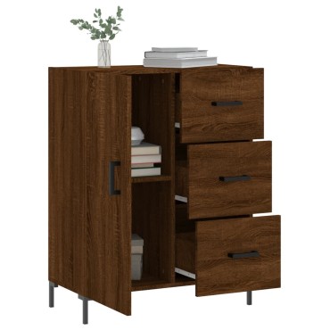 vidaXL Ντουλάπι Καφέ Δρυς 69,5x34x90cm Επεξεργασμένο Ξύλο 1 τεμ.