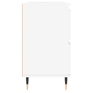 vidaXL Ντουλάπι Μπάνιου Λευκό 80x33x60cm Επεξεργασμένο Ξύλο