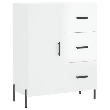 vidaXL Ντουλάπι Γυαλιστερό Λευκό 69,5x34x90cm Επεξεργασμένο Ξύλο 1 τεμ.