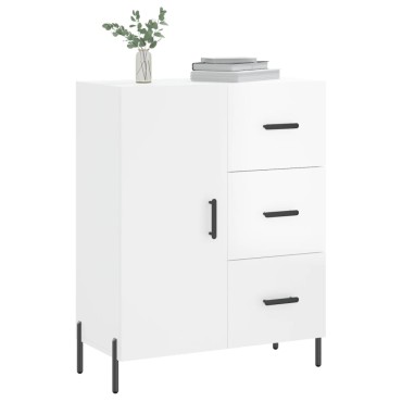 vidaXL Ντουλάπι Γυαλιστερό Λευκό 69,5x34x90cm Επεξεργασμένο Ξύλο 1 τεμ.