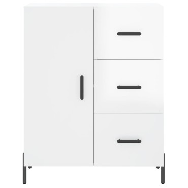 vidaXL Ντουλάπι Γυαλιστερό Λευκό 69,5x34x90cm Επεξεργασμένο Ξύλο 1 τεμ.