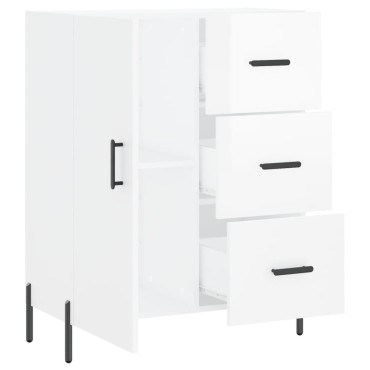 vidaXL Ντουλάπι Γυαλιστερό Λευκό 69,5x34x90cm Επεξεργασμένο Ξύλο 1 τεμ.