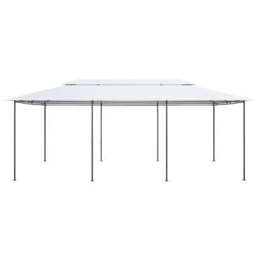 vidaXL Κιόσκι Λευκό 600 x 298 x 270 εκ. 180 γρ./μ²