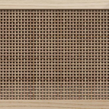 vidaXL Έπιπλο Τηλεόρασης Καφέ 105x30x40cm Μασίφ Πεύκο & Φυσικό Ρατάν