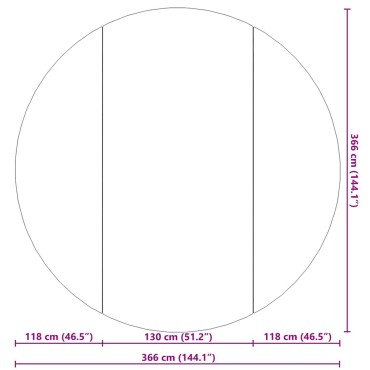 vidaXL Υπόστρωμα Πισίνας Ανοιχτό Γκρι Ø306 εκ. Πολυεστερικό Γεωύφασμα