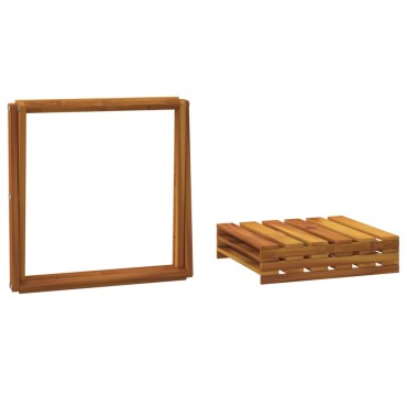 vidaXL Ραφιέρα με 3 Επίπεδα Καφέ 43x31x63cm από Μασίφ Ξύλο Ακακίας 1 τεμ.