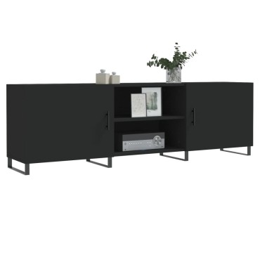 vidaXL Έπιπλο Τηλεόρασης Μαύρο 150x30x50cm Επεξεργασμένο Ξύλο