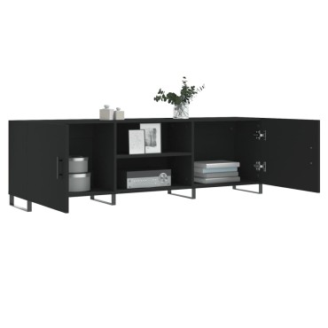 vidaXL Έπιπλο Τηλεόρασης Μαύρο 150x30x50cm Επεξεργασμένο Ξύλο