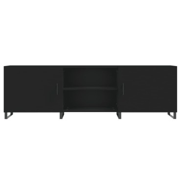 vidaXL Έπιπλο Τηλεόρασης Μαύρο 150x30x50cm Επεξεργασμένο Ξύλο