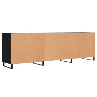 vidaXL Έπιπλο Τηλεόρασης Μαύρο 150x30x50cm Επεξεργασμένο Ξύλο