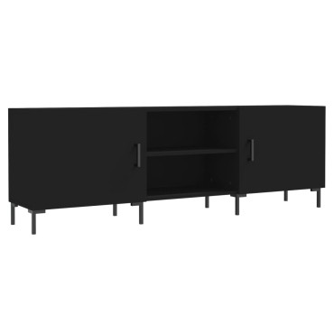 vidaXL Έπιπλο Τηλεόρασης Μαύρο 150x30x50cm Επεξεργασμένο Ξύλο