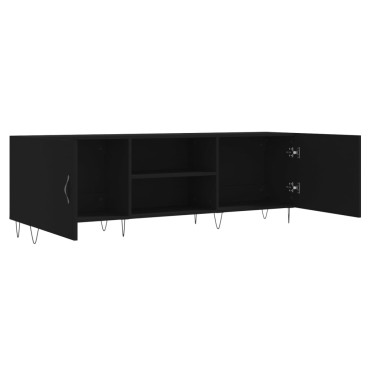 vidaXL Έπιπλο Τηλεόρασης Μαύρο 150x30x50cm Επεξεργασμένο Ξύλο