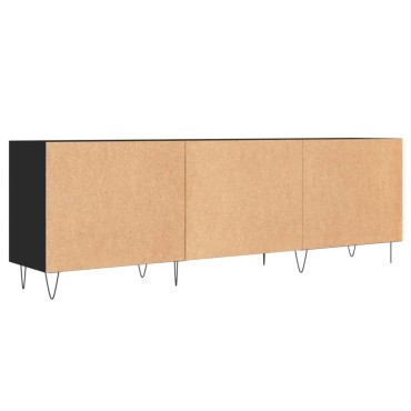 vidaXL Έπιπλο Τηλεόρασης Μαύρο 150x30x50cm Επεξεργασμένο Ξύλο