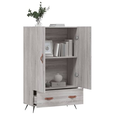 vidaXL Ντουλάπα Γκρι Sonoma 69,5x31x115cm από Επεξεργασμένο Ξύλο 1 τεμ.