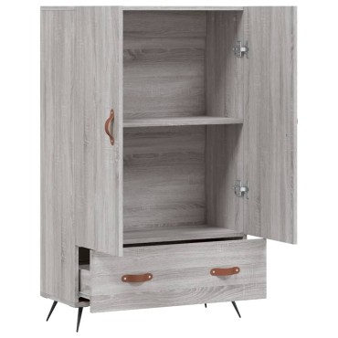 vidaXL Ντουλάπα Γκρι Sonoma 69,5x31x115cm από Επεξεργασμένο Ξύλο 1 τεμ.