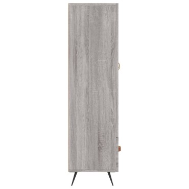 vidaXL Ντουλάπα Γκρι Sonoma 69,5x31x115cm από Επεξεργασμένο Ξύλο 1 τεμ.