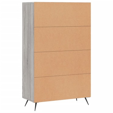 vidaXL Ντουλάπα Γκρι Sonoma 69,5x31x115cm από Επεξεργασμένο Ξύλο 1 τεμ.