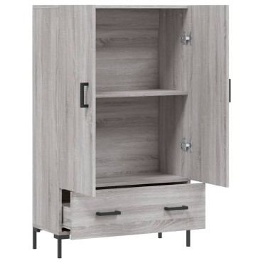 vidaXL Ντουλάπα Γκρι Sonoma 69,5x31x115cm από Επεξεργασμένο Ξύλο 1 τεμ.