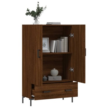 vidaXL Ντουλάπα Καφέ Δρυς 69,5x31x115cm από Επεξεργασμένο Ξύλο 1 τεμ.