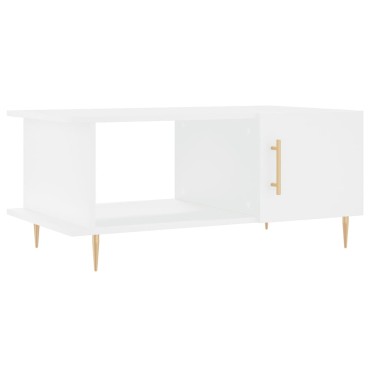 vidaXL Τραπεζάκι Σαλονιού Λευκό 90x50x40cm Επεξεργασμένο Ξύλο 1 τεμ.
