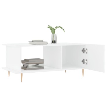 vidaXL Τραπεζάκι Σαλονιού Λευκό 90x50x40cm Επεξεργασμένο Ξύλο 1 τεμ.
