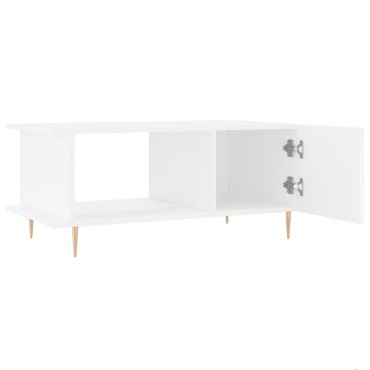 vidaXL Τραπεζάκι Σαλονιού Λευκό 90x50x40cm Επεξεργασμένο Ξύλο 1 τεμ.