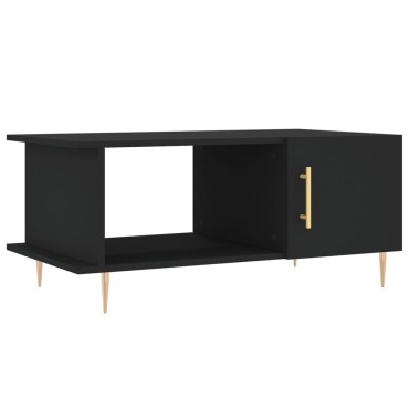 vidaXL Τραπεζάκι Σαλονιού Μαύρο 90x50x40cm Επεξεργασμένο Ξύλο 1 τεμ.