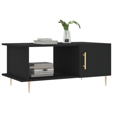 vidaXL Τραπεζάκι Σαλονιού Μαύρο 90x50x40cm Επεξεργασμένο Ξύλο 1 τεμ.