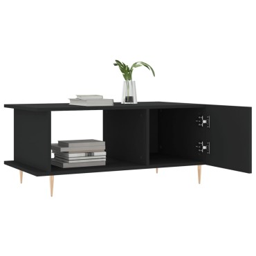 vidaXL Τραπεζάκι Σαλονιού Μαύρο 90x50x40cm Επεξεργασμένο Ξύλο 1 τεμ.
