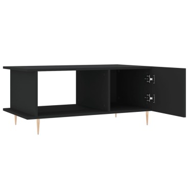 vidaXL Τραπεζάκι Σαλονιού Μαύρο 90x50x40cm Επεξεργασμένο Ξύλο 1 τεμ.