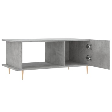 vidaXL Τραπεζάκι Σαλονιού Γκρι Σκυρ. 90x50x40cm Επεξεργασμένο Ξύλο 1 τεμ.
