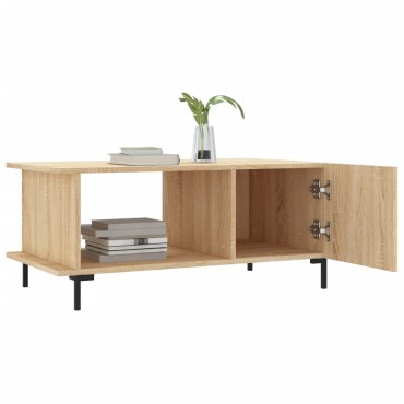 vidaXL Τραπεζάκι Σαλονιού Sonoma Δρυς 90x50x40cm Επεξεργασμένο Ξύλο 1 τεμ.