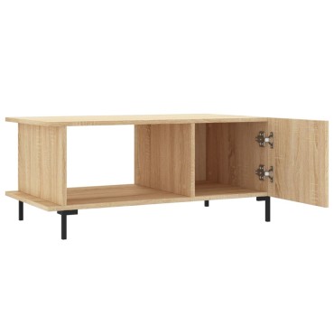 vidaXL Τραπεζάκι Σαλονιού Sonoma Δρυς 90x50x40cm Επεξεργασμένο Ξύλο 1 τεμ.
