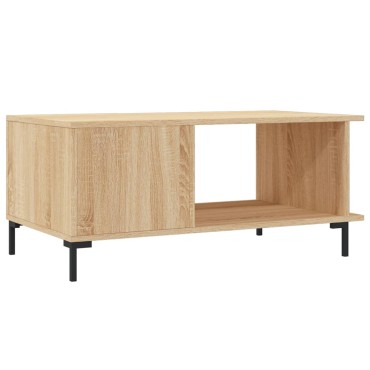 vidaXL Τραπεζάκι Σαλονιού Sonoma Δρυς 90x50x40cm Επεξεργασμένο Ξύλο 1 τεμ.
