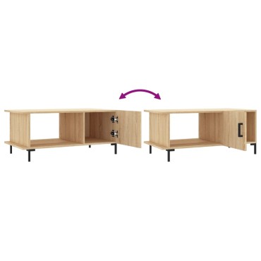 vidaXL Τραπεζάκι Σαλονιού Sonoma Δρυς 90x50x40cm Επεξεργασμένο Ξύλο 1 τεμ.