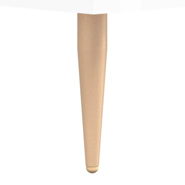 vidaXL Τραπεζάκι Σαλονιού Γυαλ. Λευκό 90x50x40cm Επεξεργ. Ξύλο 1 τεμ.