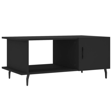 vidaXL Τραπεζάκι Σαλονιού Μαύρο 90x50x40cm Επεξεργασμένο Ξύλο 1 τεμ.