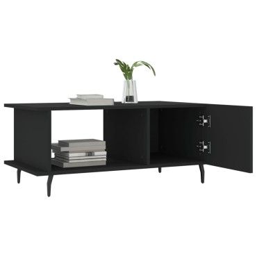 vidaXL Τραπεζάκι Σαλονιού Μαύρο 90x50x40cm Επεξεργασμένο Ξύλο 1 τεμ.