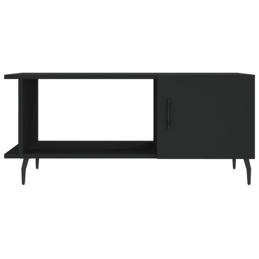 vidaXL Τραπεζάκι Σαλονιού Μαύρο 90x50x40cm Επεξεργασμένο Ξύλο 1 τεμ.