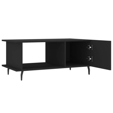 vidaXL Τραπεζάκι Σαλονιού Μαύρο 90x50x40cm Επεξεργασμένο Ξύλο 1 τεμ.