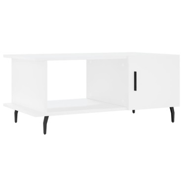 vidaXL Τραπεζάκι Σαλονιού Λευκό 90x50x40cm Επεξεργασμένο Ξύλο 1 τεμ.