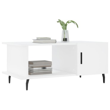 vidaXL Τραπεζάκι Σαλονιού Λευκό 90x50x40cm Επεξεργασμένο Ξύλο 1 τεμ.