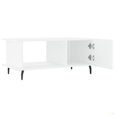 vidaXL Τραπεζάκι Σαλονιού Λευκό 90x50x40cm Επεξεργασμένο Ξύλο 1 τεμ.