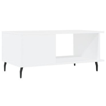 vidaXL Τραπεζάκι Σαλονιού Λευκό 90x50x40cm Επεξεργασμένο Ξύλο 1 τεμ.