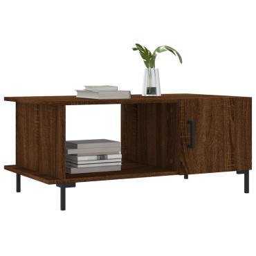 vidaXL Τραπεζάκι Σαλονιού Καφέ Δρυς 90x50x40cm Επεξεργασμένο Ξύλο 1 τεμ.