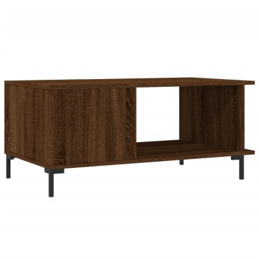 vidaXL Τραπεζάκι Σαλονιού Καφέ Δρυς 90x50x40cm Επεξεργασμένο Ξύλο 1 τεμ.