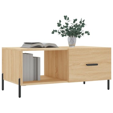vidaXL Τραπεζάκι Σαλονιού Sonoma Δρυς 90x50x40cm Επεξεργασμένο Ξύλο 1 τεμ.