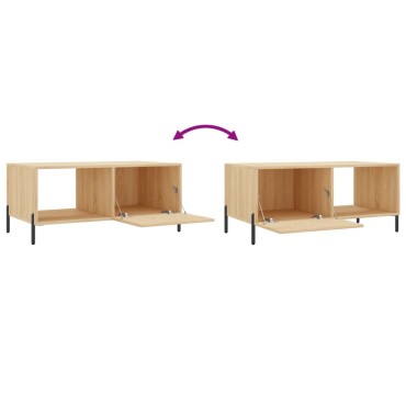 vidaXL Τραπεζάκι Σαλονιού Sonoma Δρυς 90x50x40cm Επεξεργασμένο Ξύλο 1 τεμ.