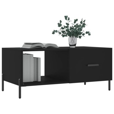 vidaXL Τραπεζάκι Σαλονιού Μαύρο 90x50x40cm Επεξεργασμένο Ξύλο 1 τεμ.